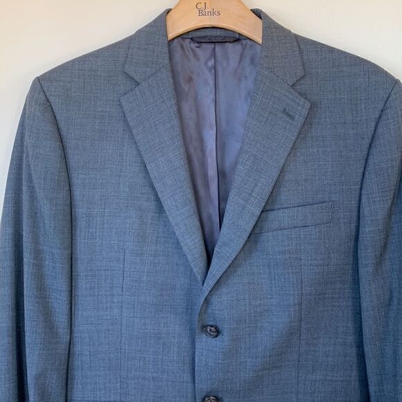 Lauren Ralph Lauren Mens 100% Wool Lanie Gray Blazer Jacket Sport Suit Coat 42 S - Picture 4 of 12